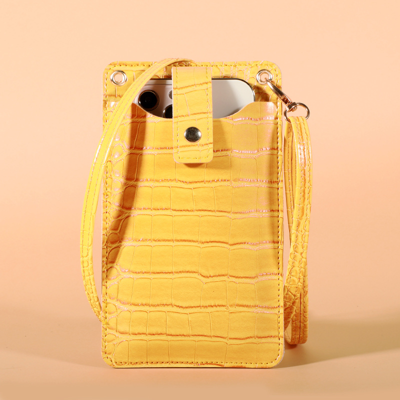 2023 New Fashion Lightweight Crocodile Pattern Mobile Phone Bag