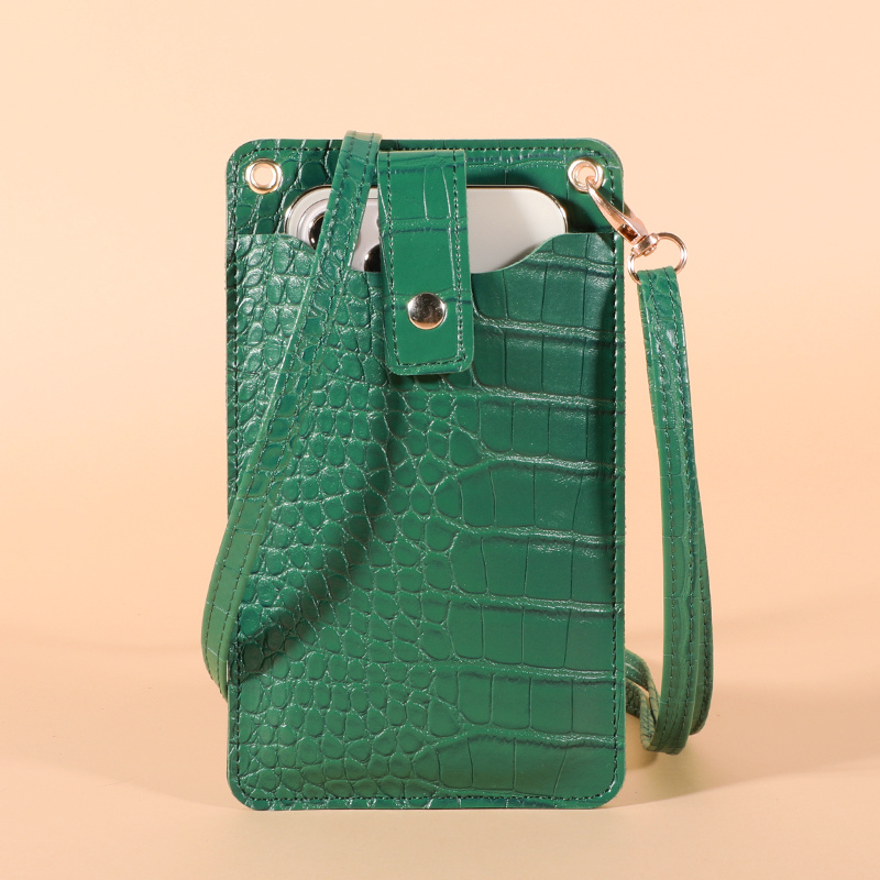 2023 New Fashion Lightweight Crocodile Pattern Mobile Phone Bag