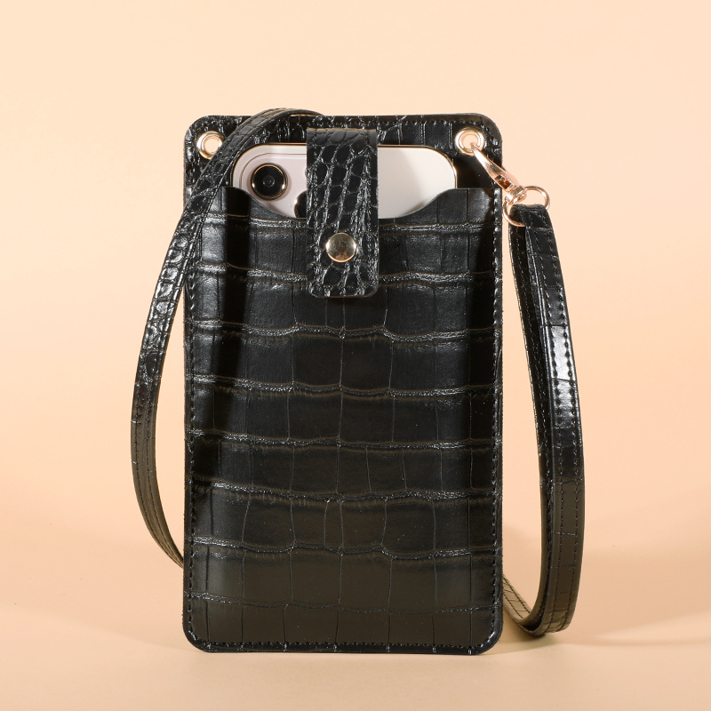 2023 New Fashion Lightweight Crocodile Pattern Mobile Phone Bag