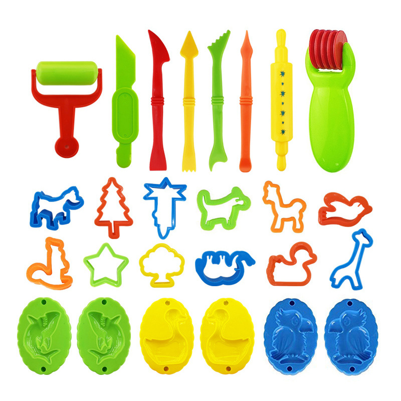 Juguetes preescolares Niños 3d Plastilina Herramientas Plastilina Diy Slime  Juego Plastilina Juego Juego Juego Accesorios Plastilina Modelado Kit de  arcilla blanda Juguete educativo Kid Gi