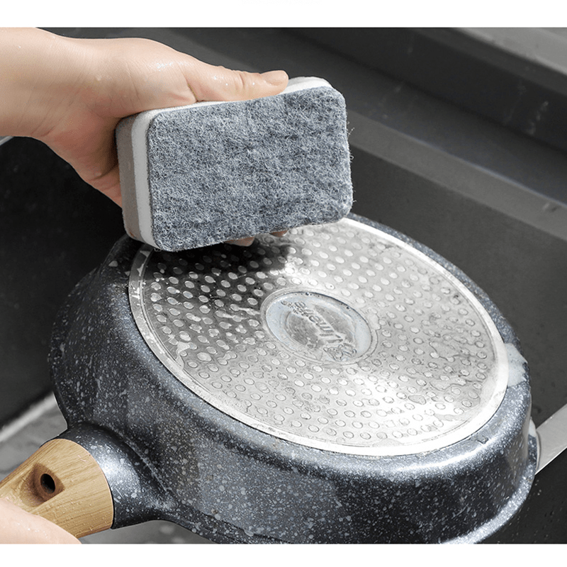 Double Sided Cleaning Sponges - Quick Cleaning Kitchen Tableware Brush