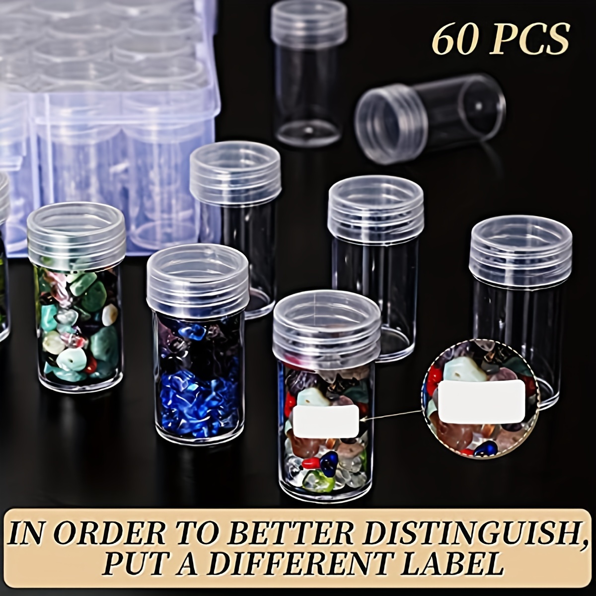 Clear Bead Storage Containers Small Parts Storage Diamond Painting  Accessory Box