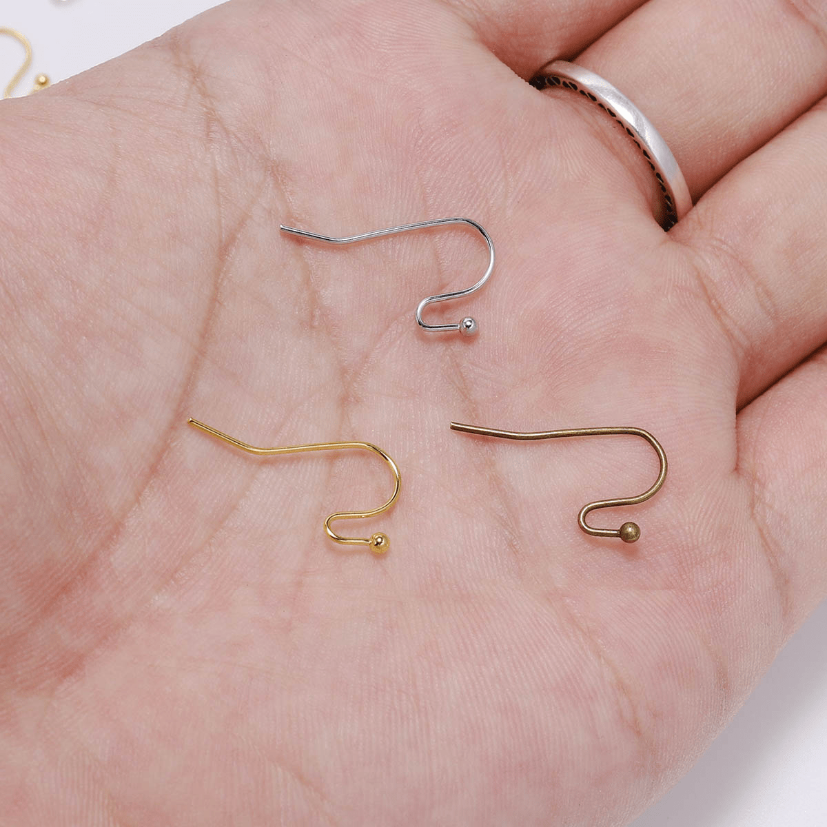 100pcs/lot 20x17mm DIY Earring Findings Earrings Clasps Hooks Fittings DIY Jewelry  Making Accessories Iron Hook Earwire Jewelry