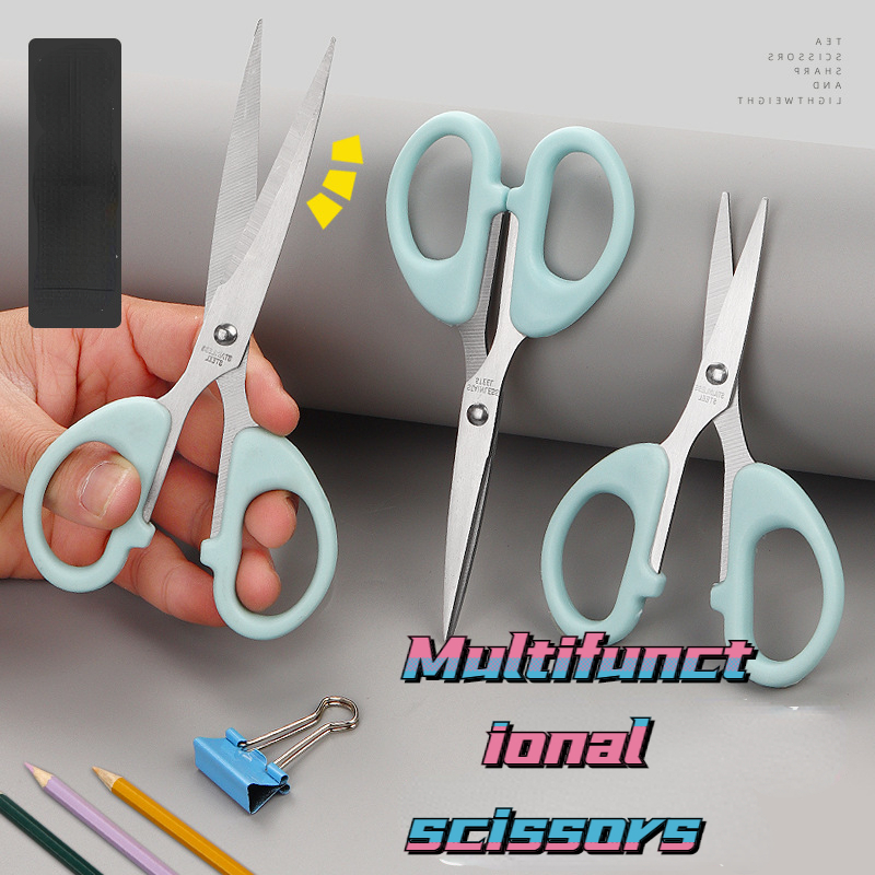Dual Color Stainless Steel Scissors Multifunctional Office - Temu