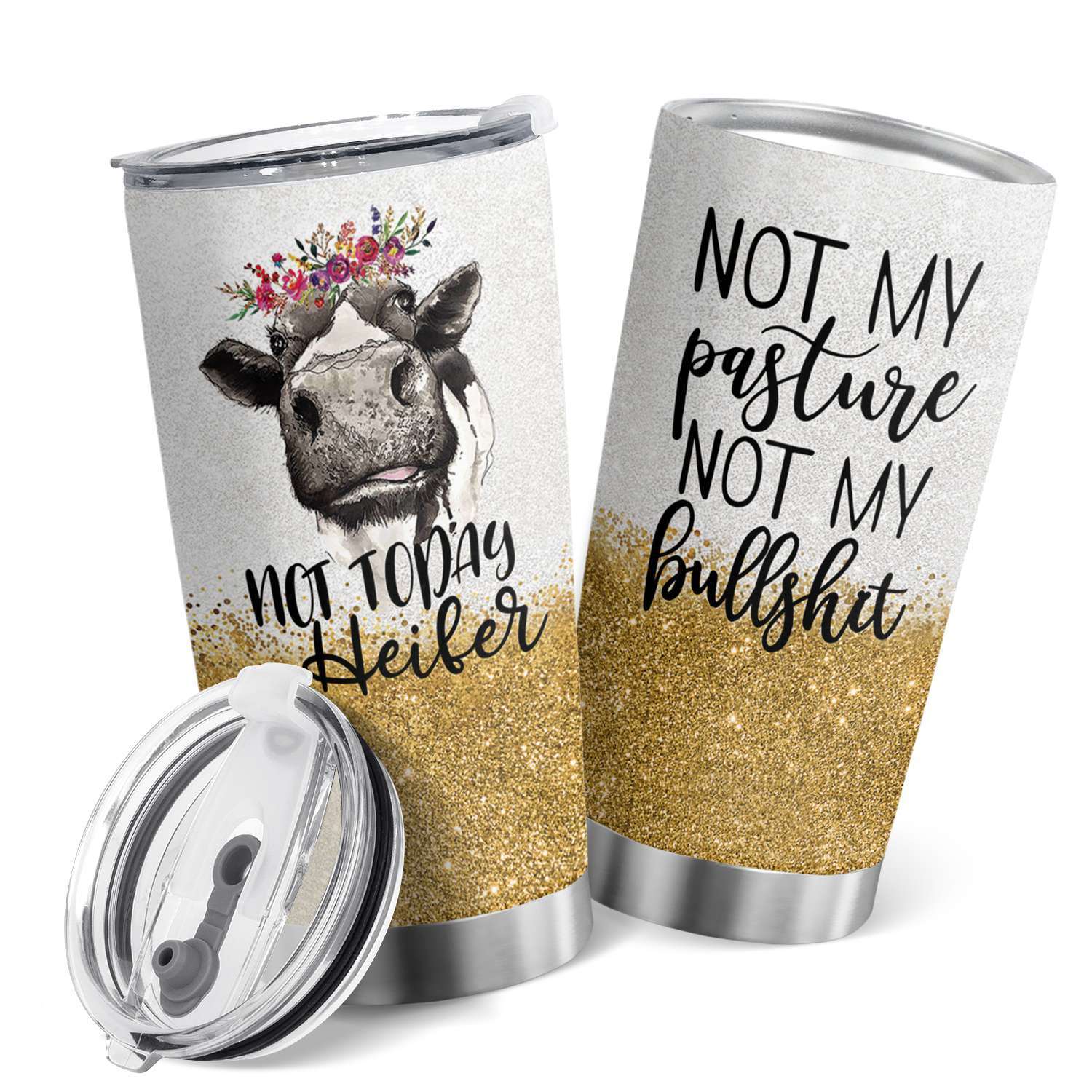 NEW COLORS! Not Today Heifer and Not in the Mooood 18oz Frosted Beer C –  Thistle & Stitch