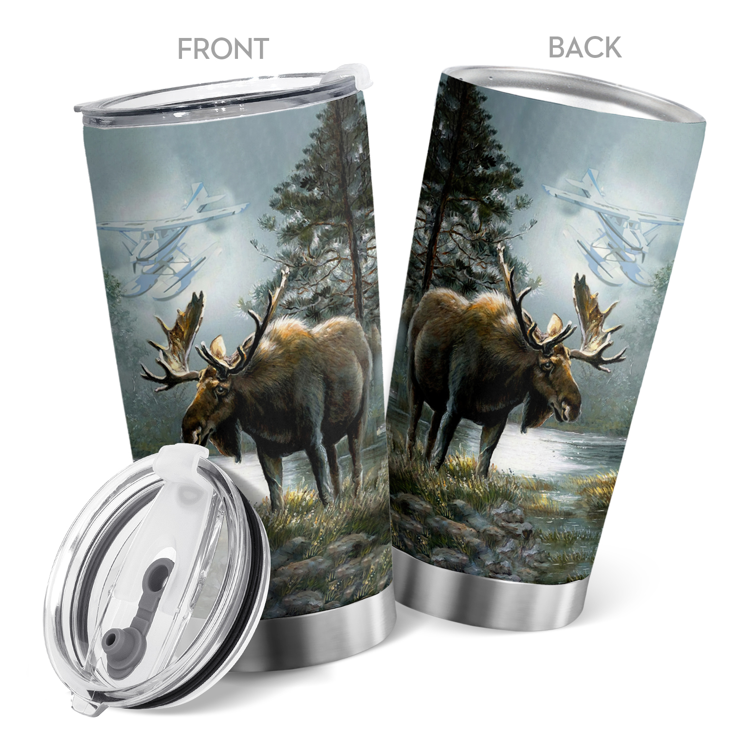 Camouflage Stainless Tumbler for Men Deer Hunting Tumbler -  in 2023