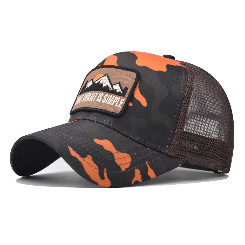 Unisex Breathable Adjustable Baseball Cap With Print