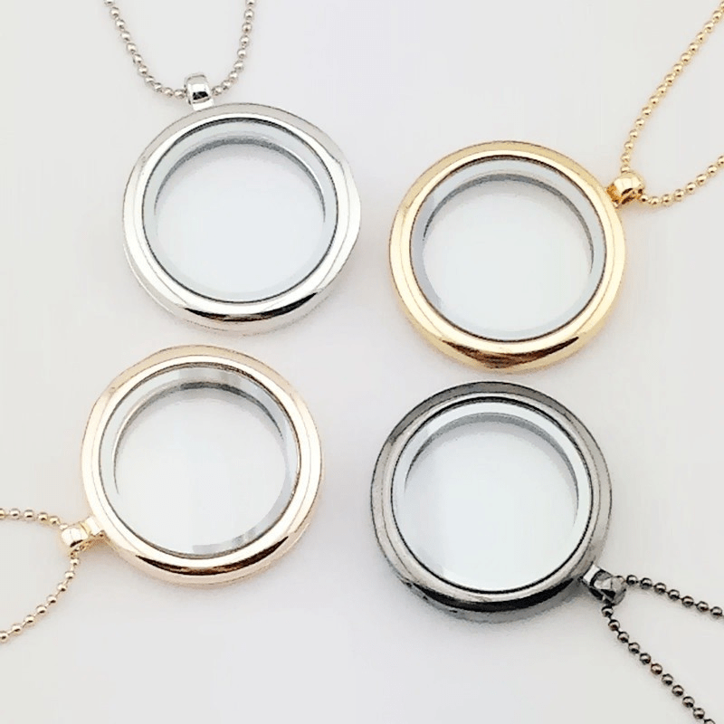 

1pc Men's Vintage Openable Round Picture Frame Pendant Necklace, Photo Nacklace, Couple Valentine's Day Gift Anniversary Gift