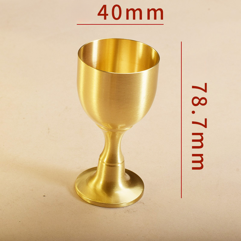 Brass Wine Cups Wine Goblet Vintage Pure Copper