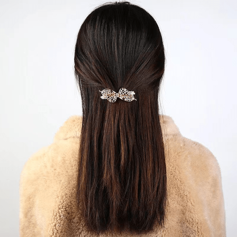 ASOS DESIGN + Pearl Bow Hair Clip