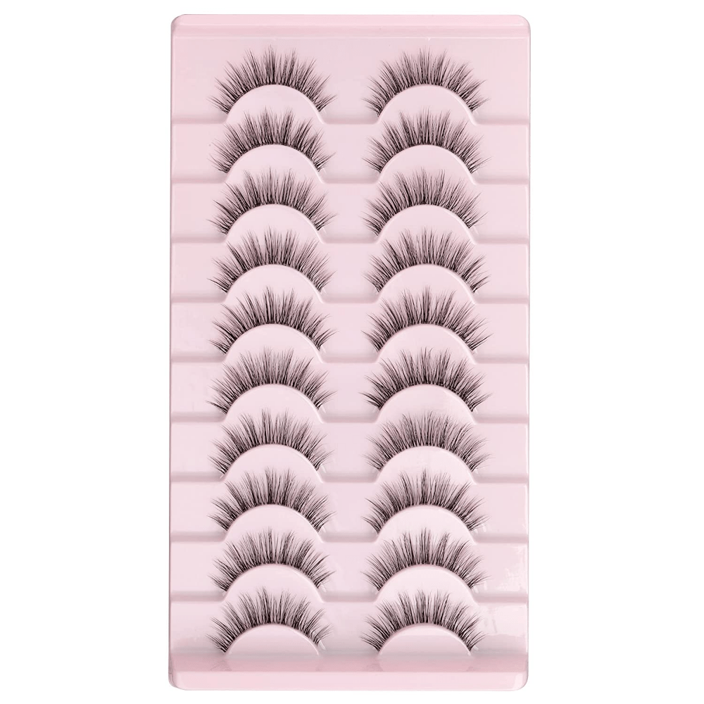 Natural Look 3D False Eyelashes Soft Volume Lashes 14mm