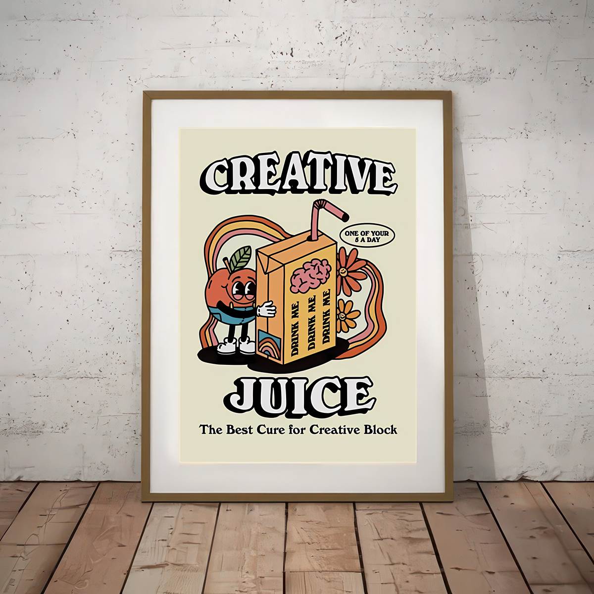 Canvas Poster, Creative Juice Poster, The Best Cure For Creative Block  Poster, Print Wall Picture, For Bedroom Living Room, Wall Decor, Canvas  Wall Art Decor, No Frame - Temu