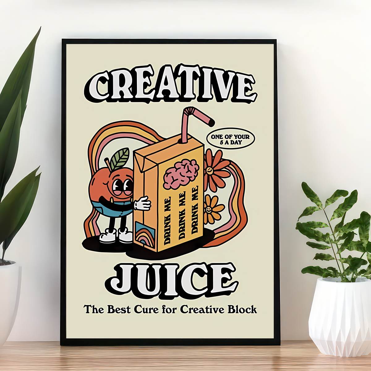 Canvas Poster, Creative Juice Poster, The Best Cure For Creative Block  Poster, Print Wall Picture, For Bedroom Living Room, Wall Decor, Canvas  Wall Art Decor, No Frame - Temu