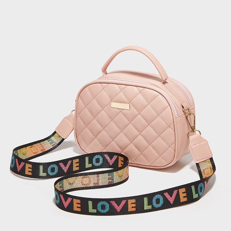 Quilted Shoulder Bag - Light pink - Kids