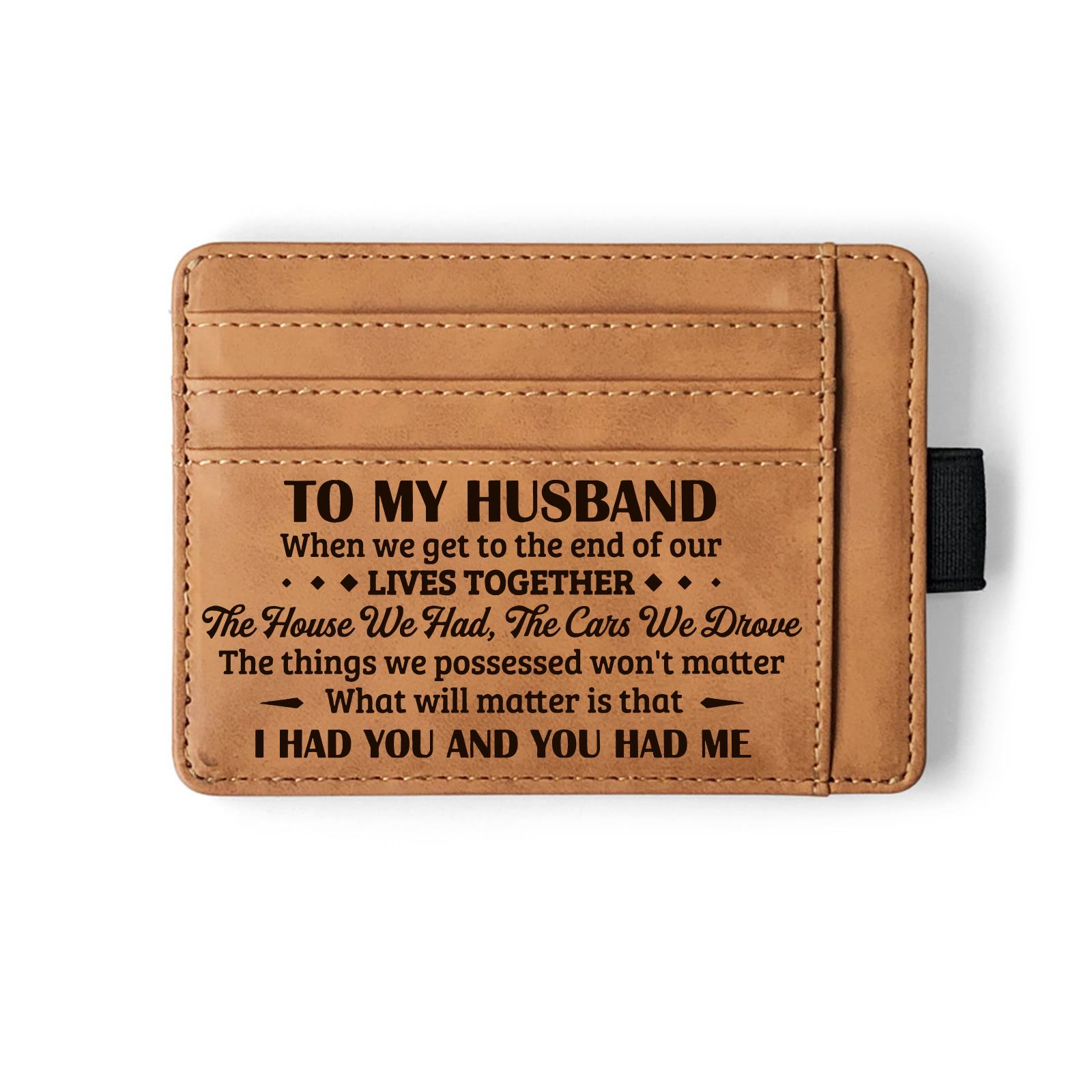 Leather Card Holder Minimalist Front Pocket Wallet, Gifts For Husband - Temu