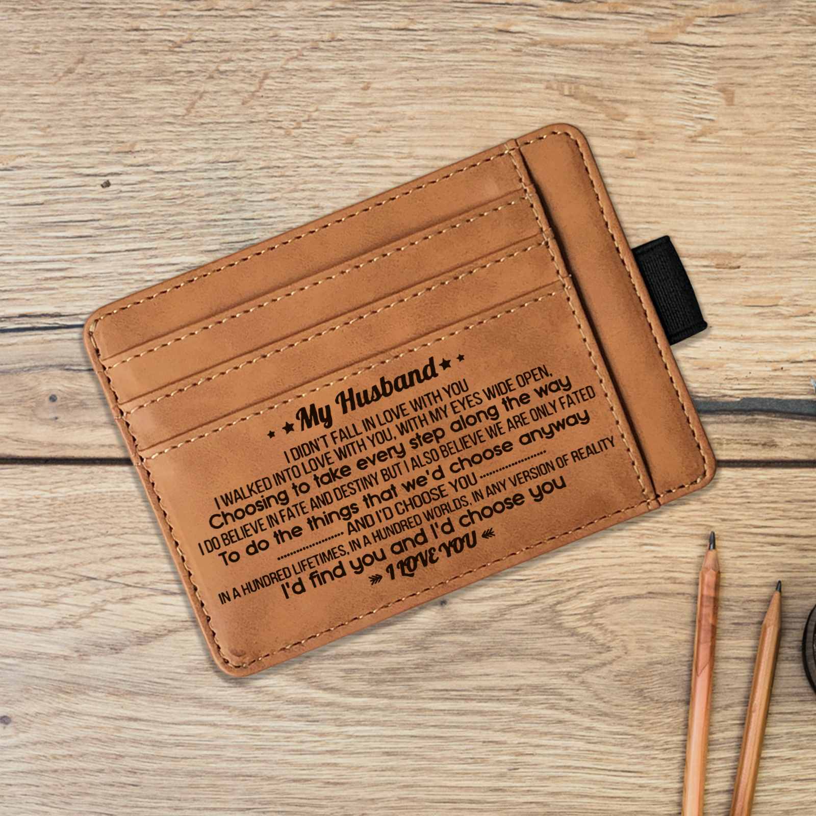 Thin Slim Wallet Name Engraving Pu Leather Long Clutch - Temu