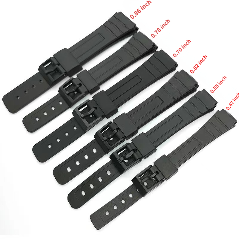 Bracelets de montre Bracelet de montre en silicone de remplacement  compatible avec les accessoires de bracelet de rechange pour montres  intelligentes Y68 Noir 
