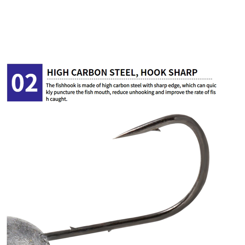 10pcs High Carbon Steel Carp Hook V-Curve Barbed Hooks Triangular