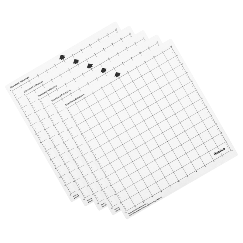 

1 Pc Cutting Mat Transparent Adhesive Mat With Measuring Grid 12*12in For Silhouette Cameo Plotter Machine