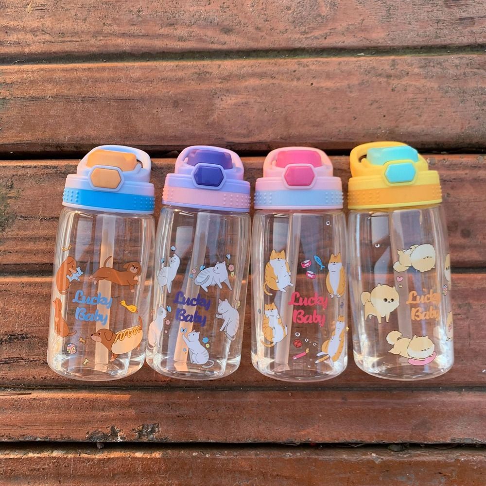 Kids Water Bottle With Straw, Leak Proof Toddler Drinking Water