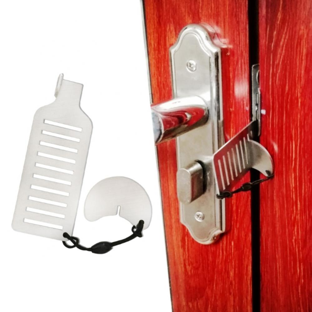 Secure Home Hotel Room Instantly Portable Door Lock No Drilling