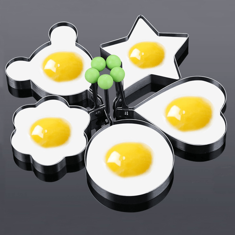 Egg Rings Set Egg Ring For Frying Eggs Round Egg Shaper Mold With  Anti-scald Handle Fried Egg Rings Mold Non Stick For Griddle Pan Fried Egg  Mold Ring