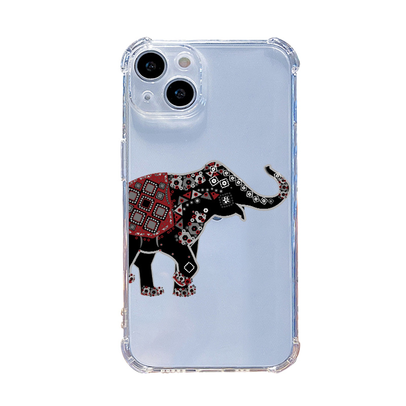 2pcs Funda Teléfono Elefante Iphone 14 13 12 11 Pro Max X Xr - Temu