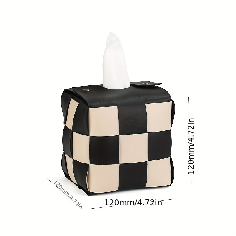 Checkered Tissue Box