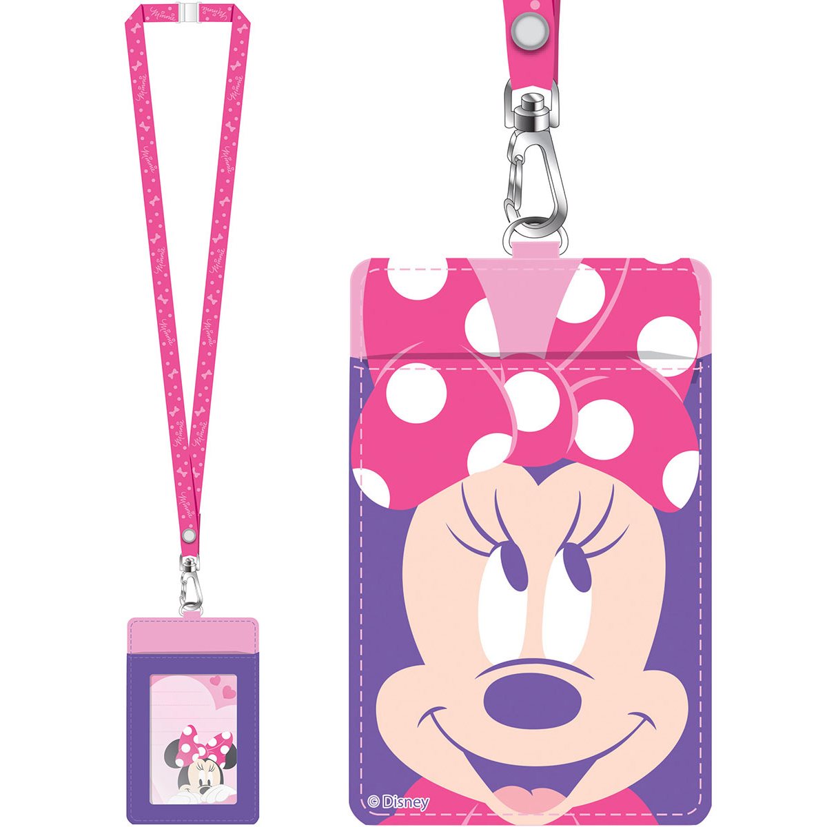 1pc Mickey Mouse Lanyard Avec Porte-carte, Gardez Votre Carte D