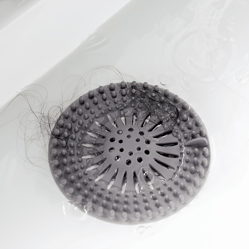 Bathroom Hair Catcher, Shower Drain Cover, Universal Sink Strainer, Hollow  Out Drain Stopper Cover, Plain Color Drain Cover For For Bathroom Bathtub,  Easy To Install And Clean, Bathroom Accessories - Temu