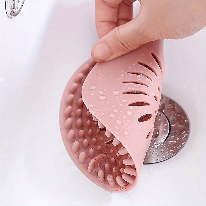 Bathroom Hair Catcher, Shower Drain Cover, Universal Sink Strainer, Hollow  Out Drain Stopper Cover, Plain Color Drain Cover For For Bathroom Bathtub,  Easy To Install And Clean, Bathroom Accessories - Temu