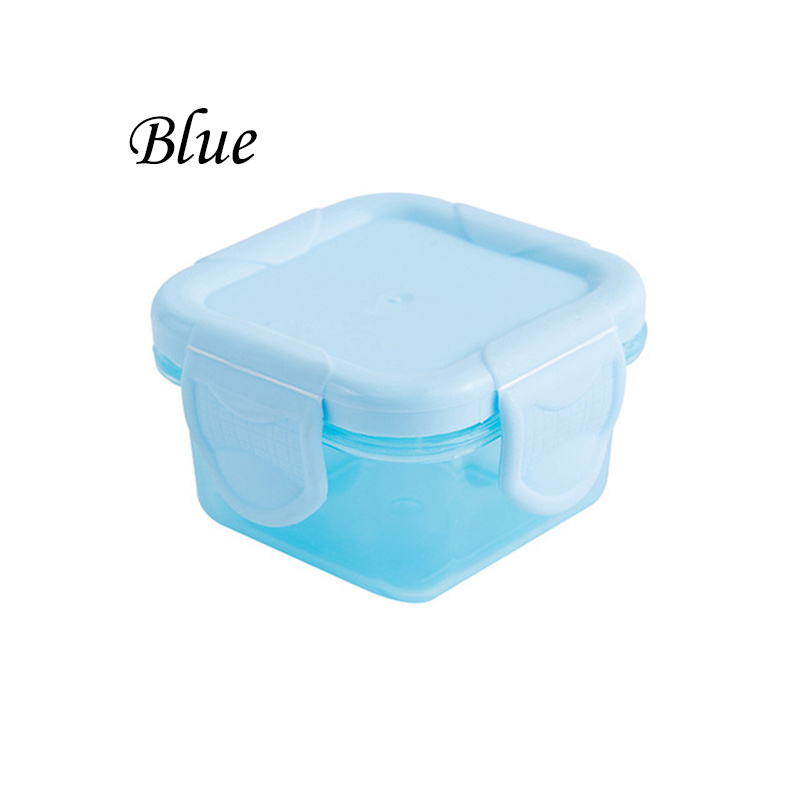 Multi-color Leak-proof Dipping Container, Salad Dressing Container, Small  Children's Silica Gel Snack Box With Lid, Reusable Washable Square Box,  Kitchen Supplies - Temu