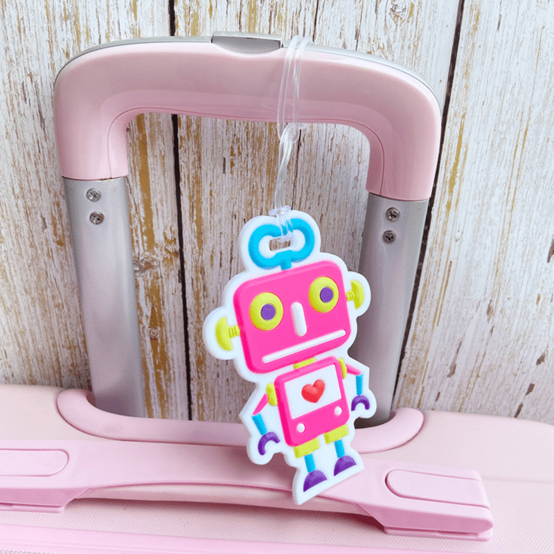 Rainbow and Robot Luggage Handbags Check-in Signs
