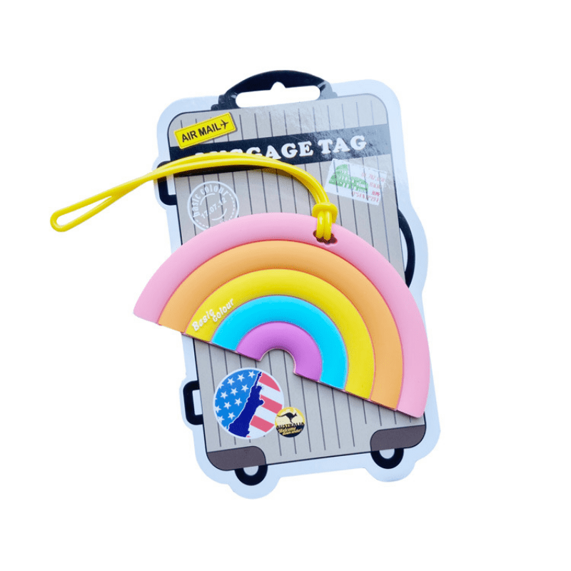 Rainbow and Robot Luggage Handbags Check-in Signs