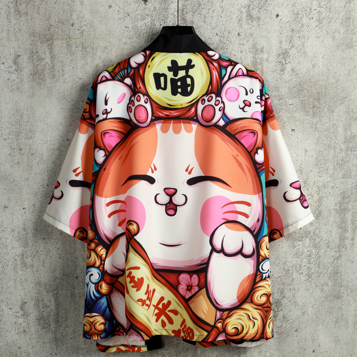 Anime Cartoon Cat Pattern Giacche Kimono Uomo Costume - Temu Italy