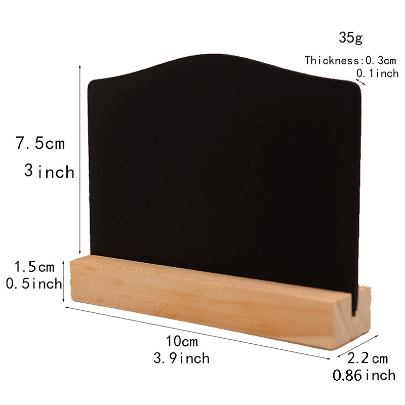 1pc Petit Tableau Noir Cadre En Bois Autonome Double Face - Temu Canada