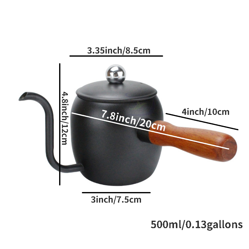 Stainless Steel Spout Kettle - 1 Gallon, Brewing Coffee and Tea