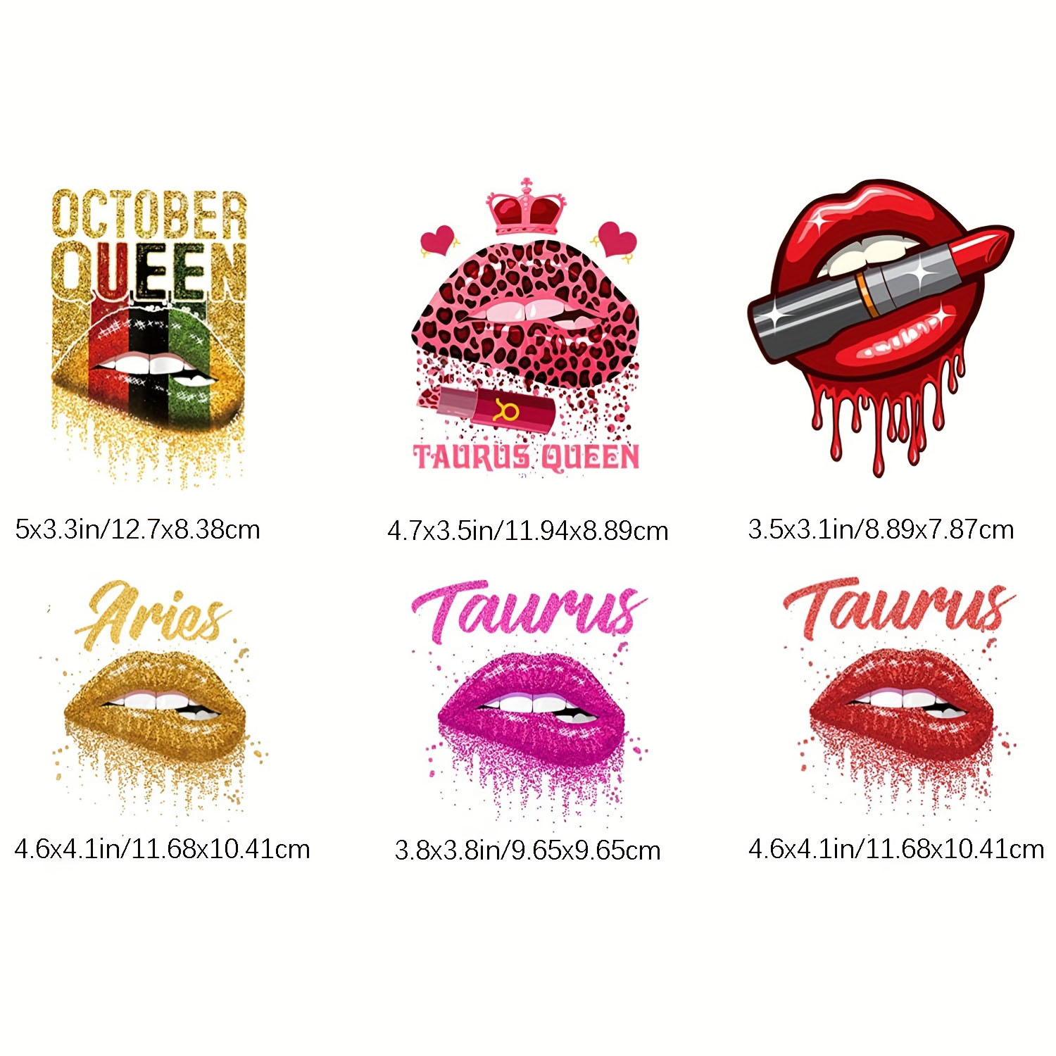 New Designs Hot Lips Diy Iron On Transfer Stickers For T-shirts Washable  Garments Accessories Heat Transfer Press Sticker For Clothing - Temu