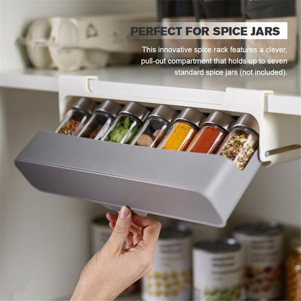 Cabinet Space saving Storage Rack Drawer Pull Out Spice Rack - Temu