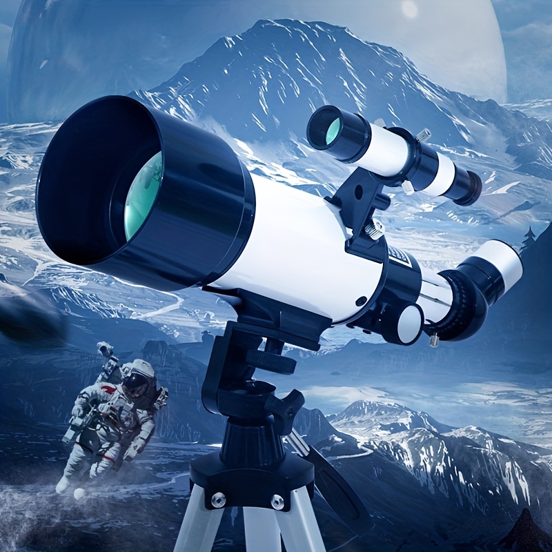 Télescope pour Enfants Adultes débutants, Accessoires de télescope  binoculaire de 70 mm pour l'astronomie avec Support Télescope réfracteur