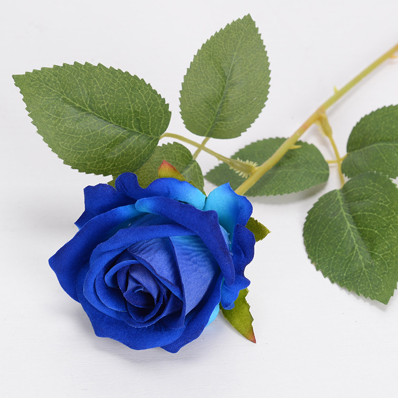 10 PCS Rose Artificial Flowers, Blue Silk Roses with Stems Realistic Fake  Rose Flower Bouquets for Wedding Arrangement Centerpieces Party Home Table  Decorations 