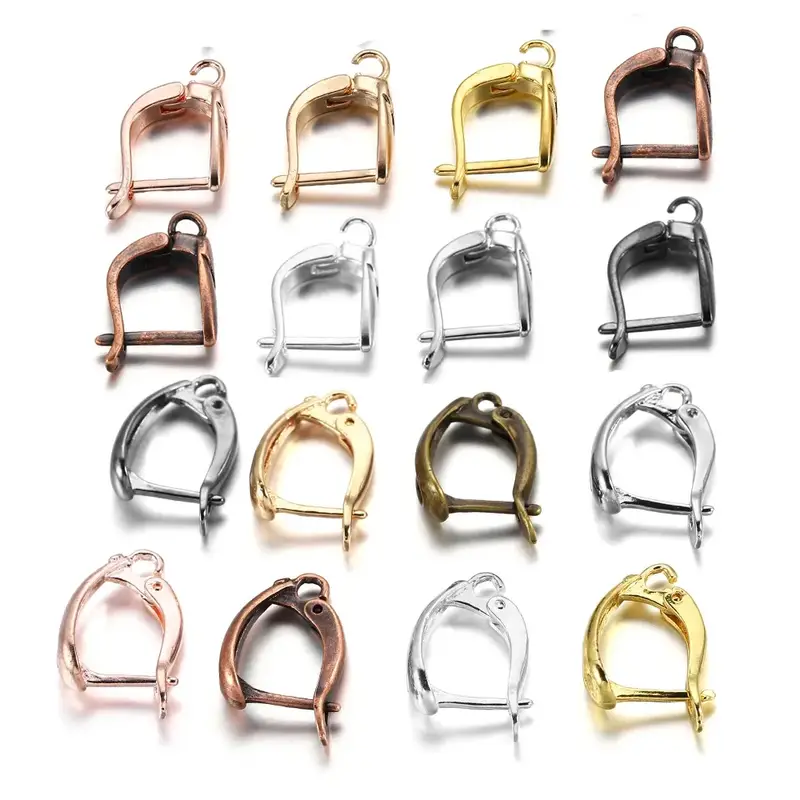 French Earring Hooks Lever Back Open Loop Setting For - Temu