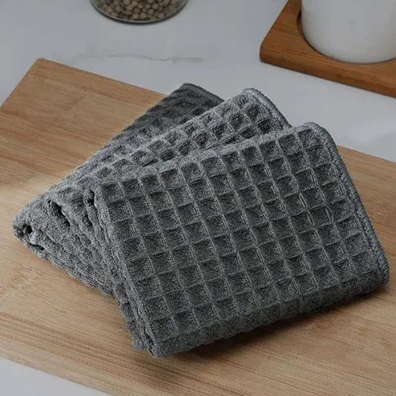 Waffle Square Towel Cleaning Cloth Coffee Bar Absorbent - Temu