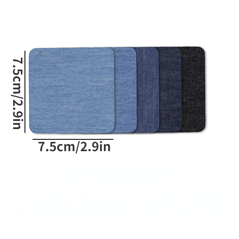 20Pcs Iron-on Patches Jean Patches Denim Fabric Patches No-Sew Mending  Cloth Knee Pant Patches 4 Sizes for Kids Women Men & Clothing 
