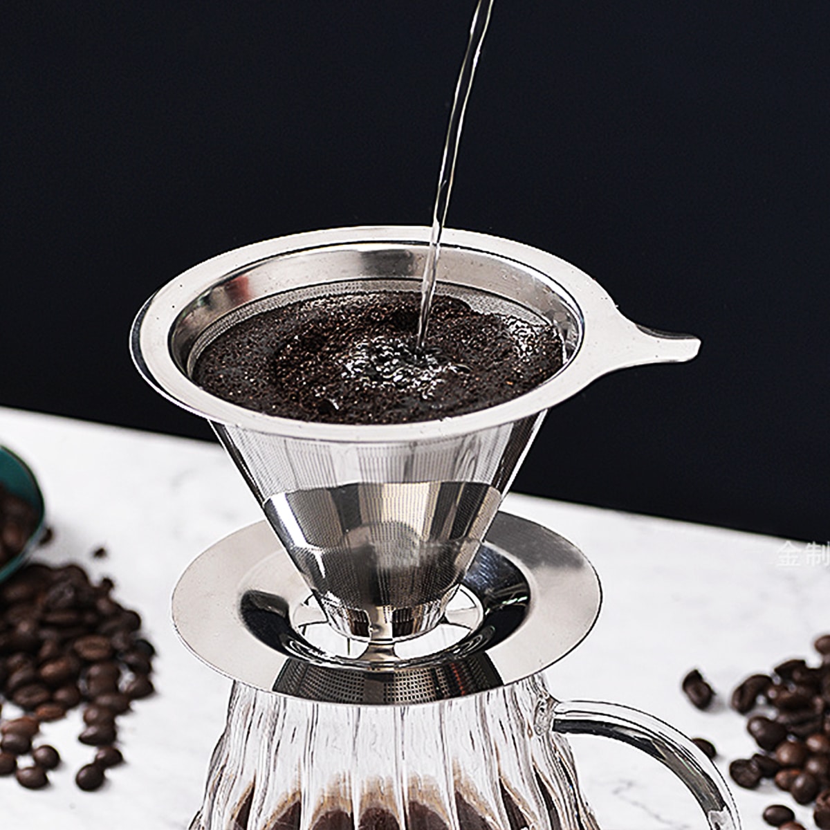 pour over coffee maker perfect hand