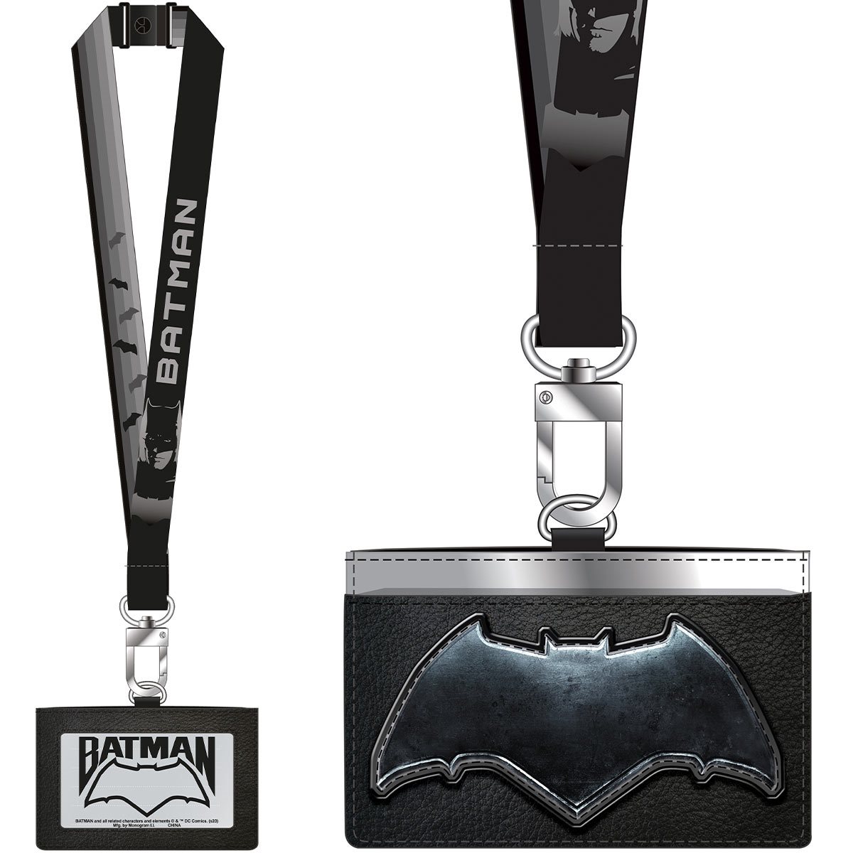 Batman Badge Holder, ID Badge Holder, Batman Badge Reel, Dark