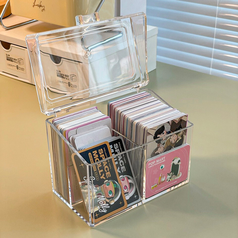 Acrylic Photocard Storage Containers Picture Box Picture Storage