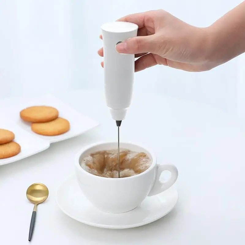 Milk Frother Handheld Mixer Electric Coffee Foamer Egg Beater Mini Portable Blenders Home Kitchen Whisk Tool details 3