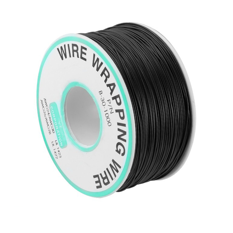  5pcs 164ft Copper Hookup Wire Kit Wrapping 30AWG Cable  Jumper Wire Solid Core Tinned Copper Wrapping Wire 5 Color