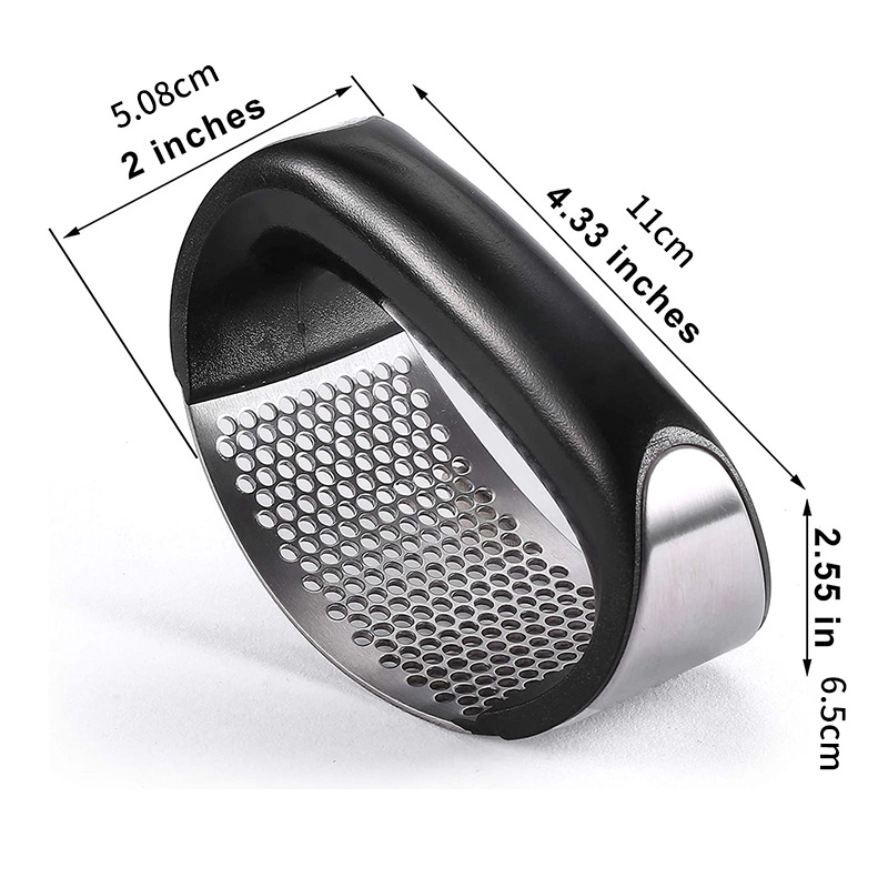 Effortlessly Mince Garlic With This Stainless Steel Manual Ring